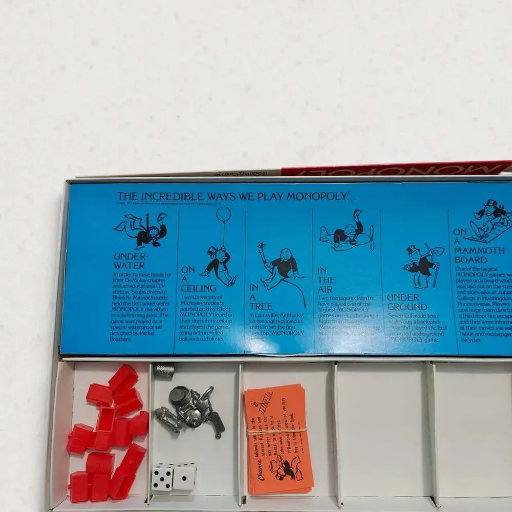 Parker Brothers Monopoly Vintage 1974 Real Estate Trading Board Game Classic USA